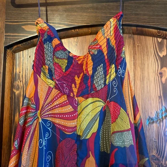 Roxy Sea Siren Maxi Chiffon Strapless Dress - Picture 8 of 9